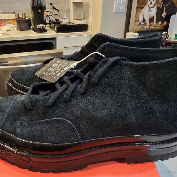 CONVERSE MENS'S CHUCK 70 MID CHUKKA NATIONAL SUEDE BLACK A16370C SIZE US 10 NEW - Picture 3 of 16